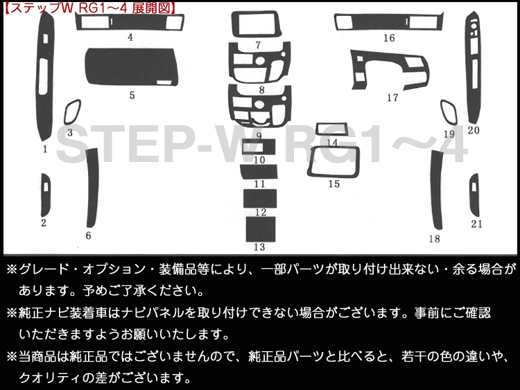 高品質,A級品,インテリアパネル,ステップワゴン,RG1,RG2,RG3,RG4