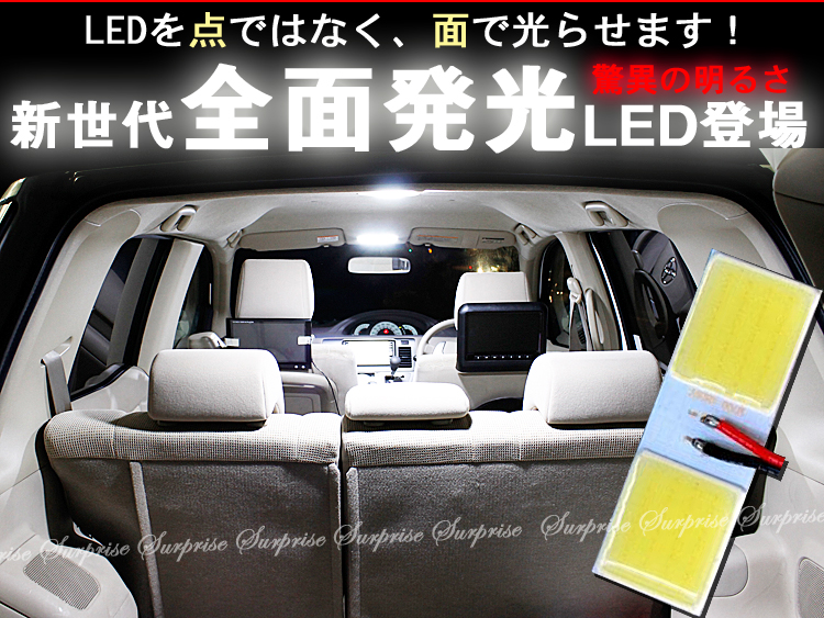 全面発光ルームランプ単品 55mm 18mm 2 8w ホワイト 3種類ソケット付 全面発光ルームランプ単品 55mm 18mm 2 8w ホワイト 3種類ソケット付